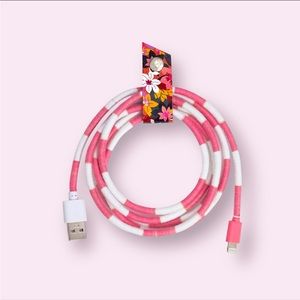 NWT Vera Bradley 5’ Long Charging Cord in Rosa Floral